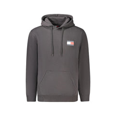 Tommy Hilfiger Felpa Maniche Lunghe Senza Zip Uomo Nera Stampa Logo
