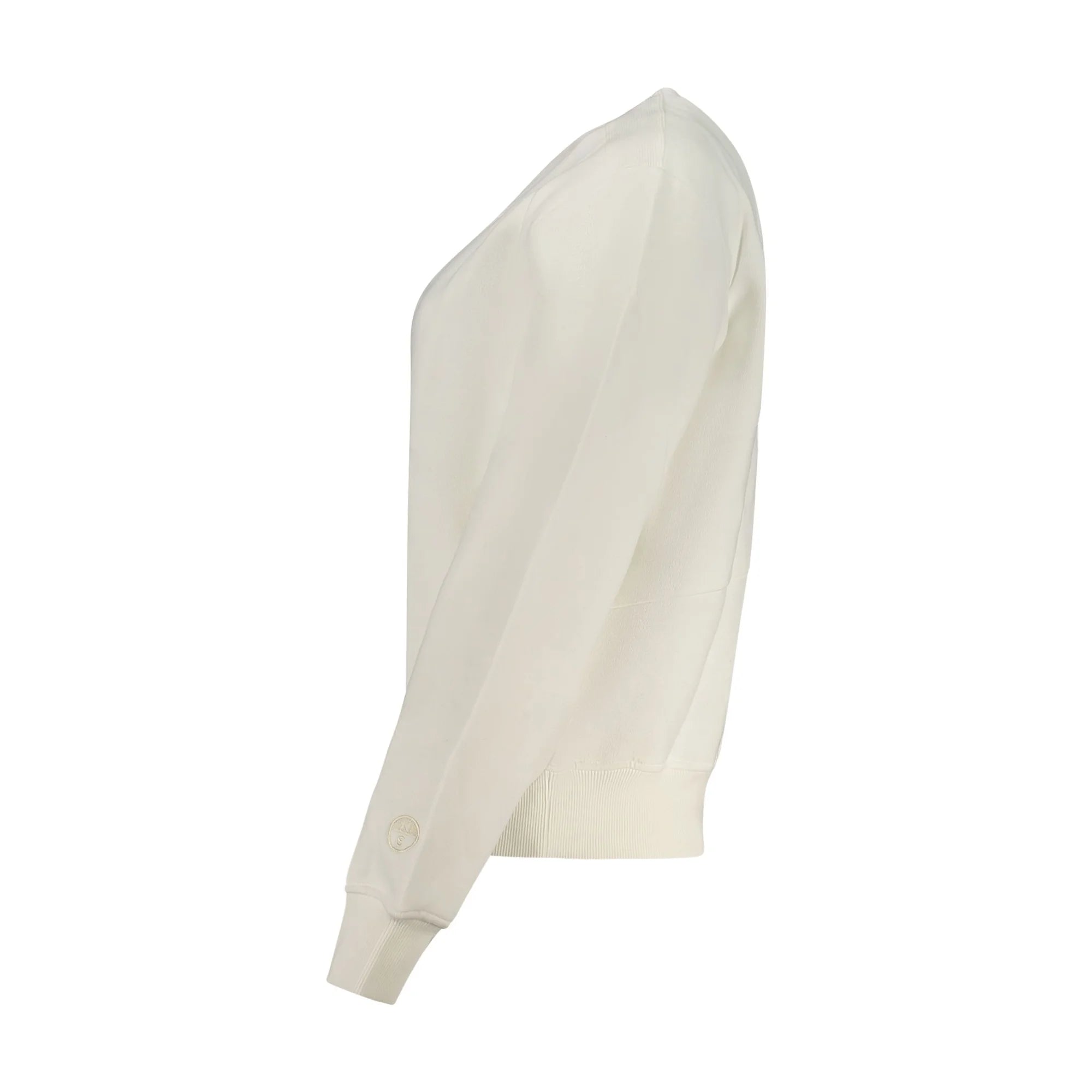 North Sails Felpa Maniche Lunghe Donna Bianca Ricamo Felpe bianco - vista 3
