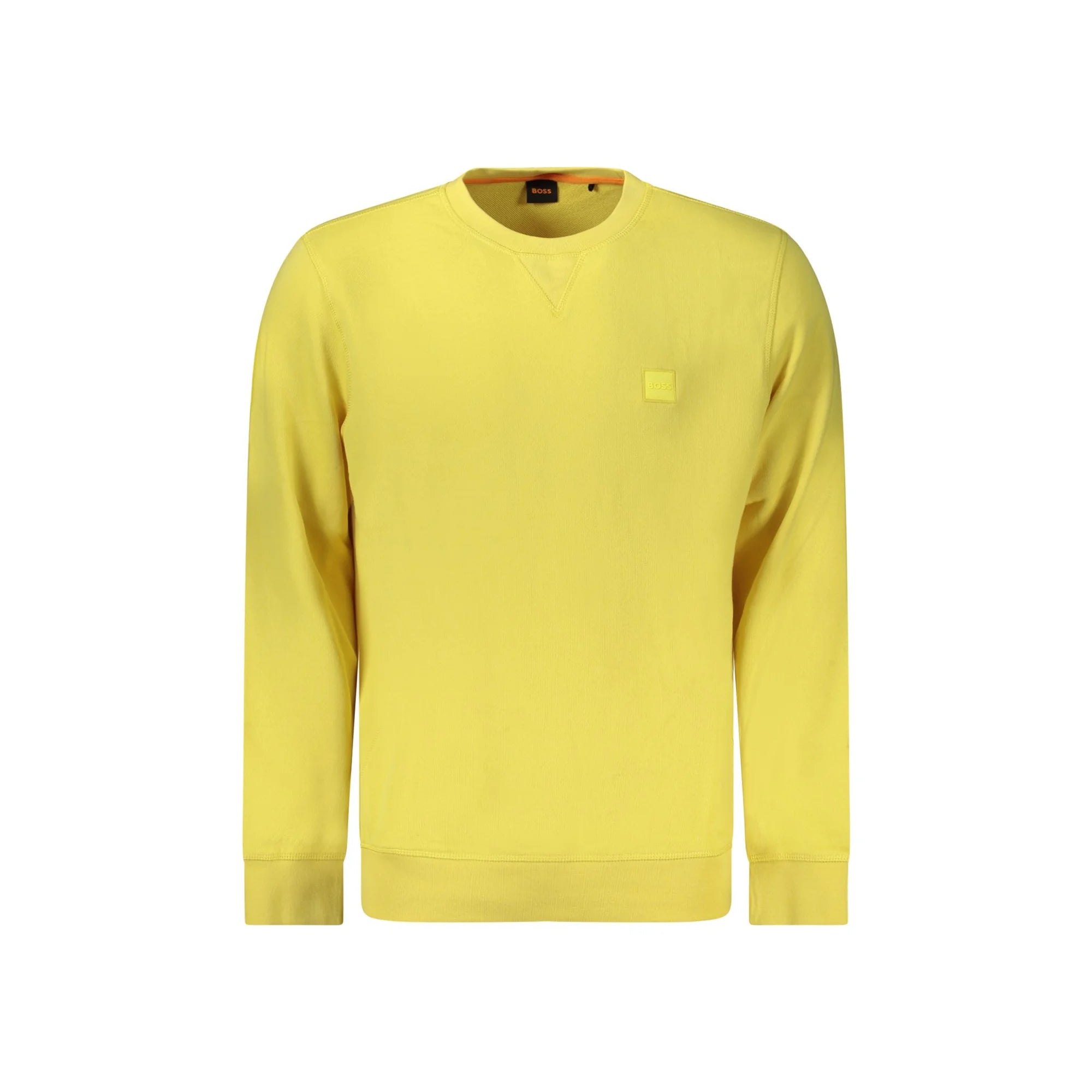 HUGO BOSS FELPA SENZA ZIP UOMO GIALLO