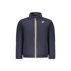 K-Way Felpa Maniche Lunghe Uomo Blu Zip Logo
