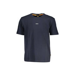 Boss T-Shirt Maniche Corte Uomo Blu Logo
