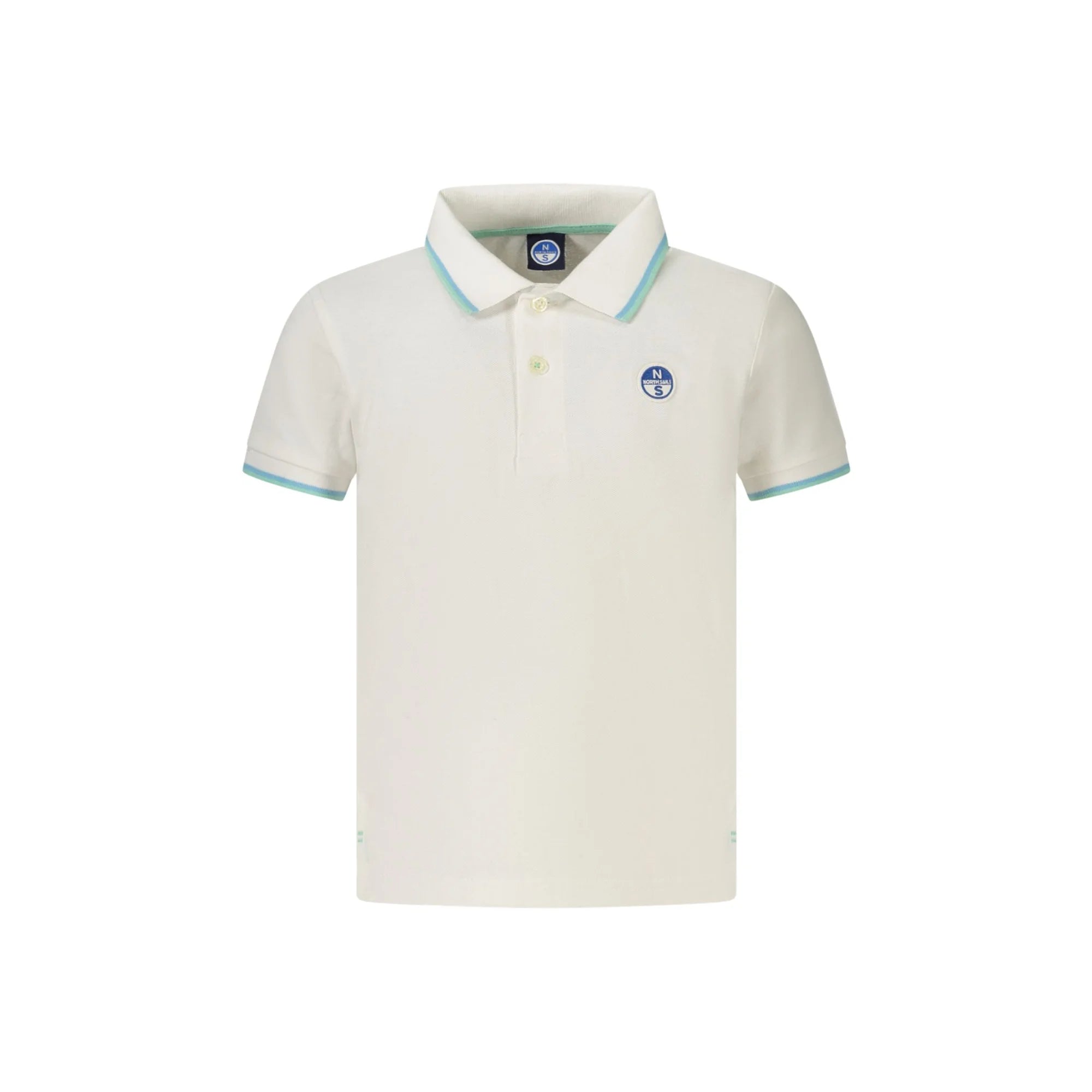 NORTH SAILS POLO MANICHE CORTE BAMBINO BIANCO