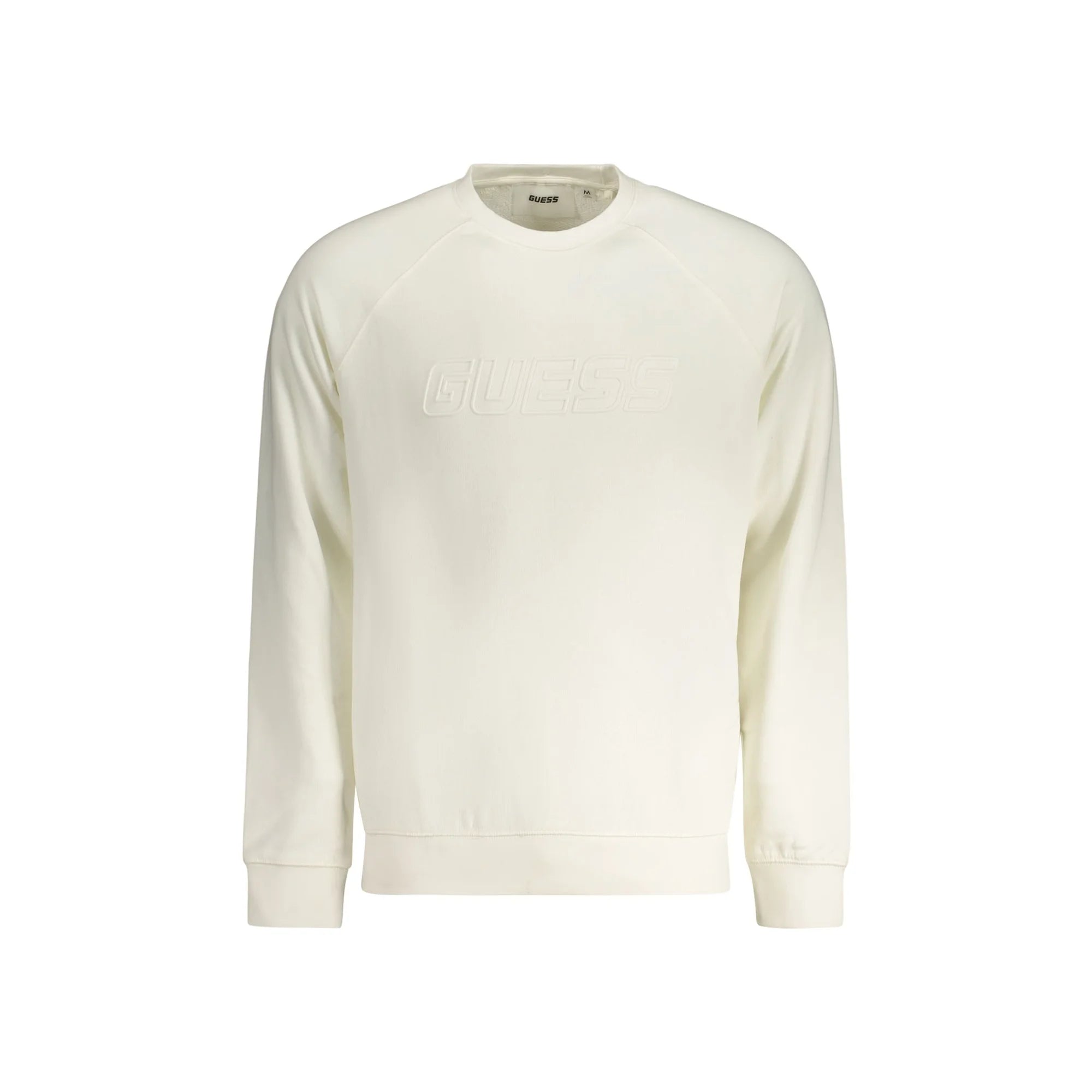 GUESS JEANS FELPA SENZA ZIP UOMO BIANCO