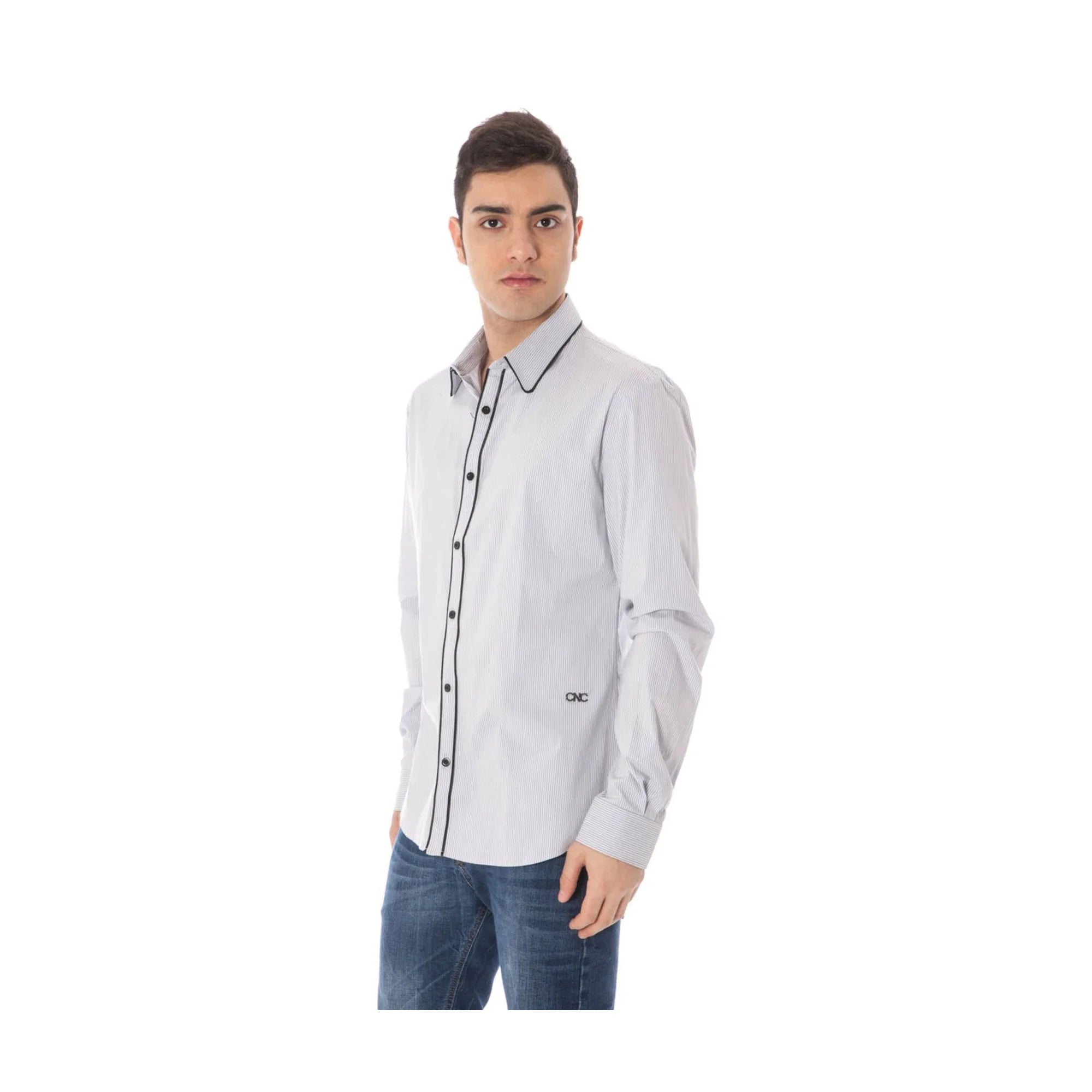 COSTUME NATIONAL CAMICIA MANICHE LUNGHE UOMO AZZURRO