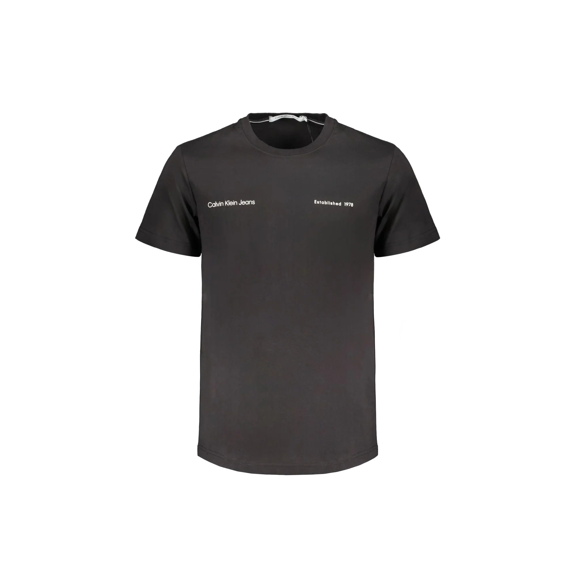 CALVIN KLEIN T-SHIRT MANICHE CORTE UOMO NERO