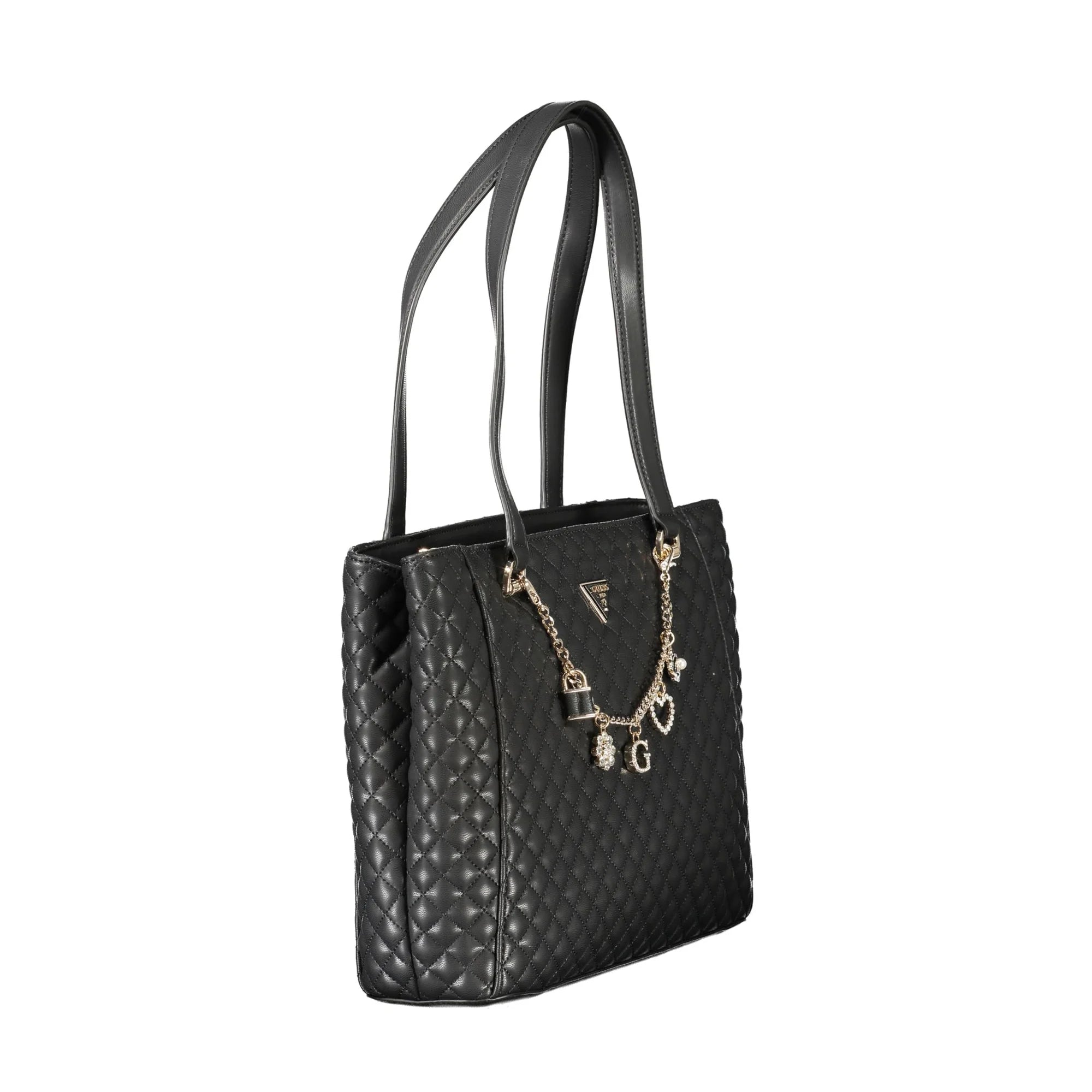 Guess Jeans Borsa a Spalla Donna Nera Zip Borse nero - vista 3