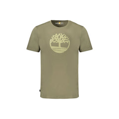Timberland T-Shirt Μανίκια Κοντά Άνδρας Πράσινο Εκτύπωση Λογότυπο