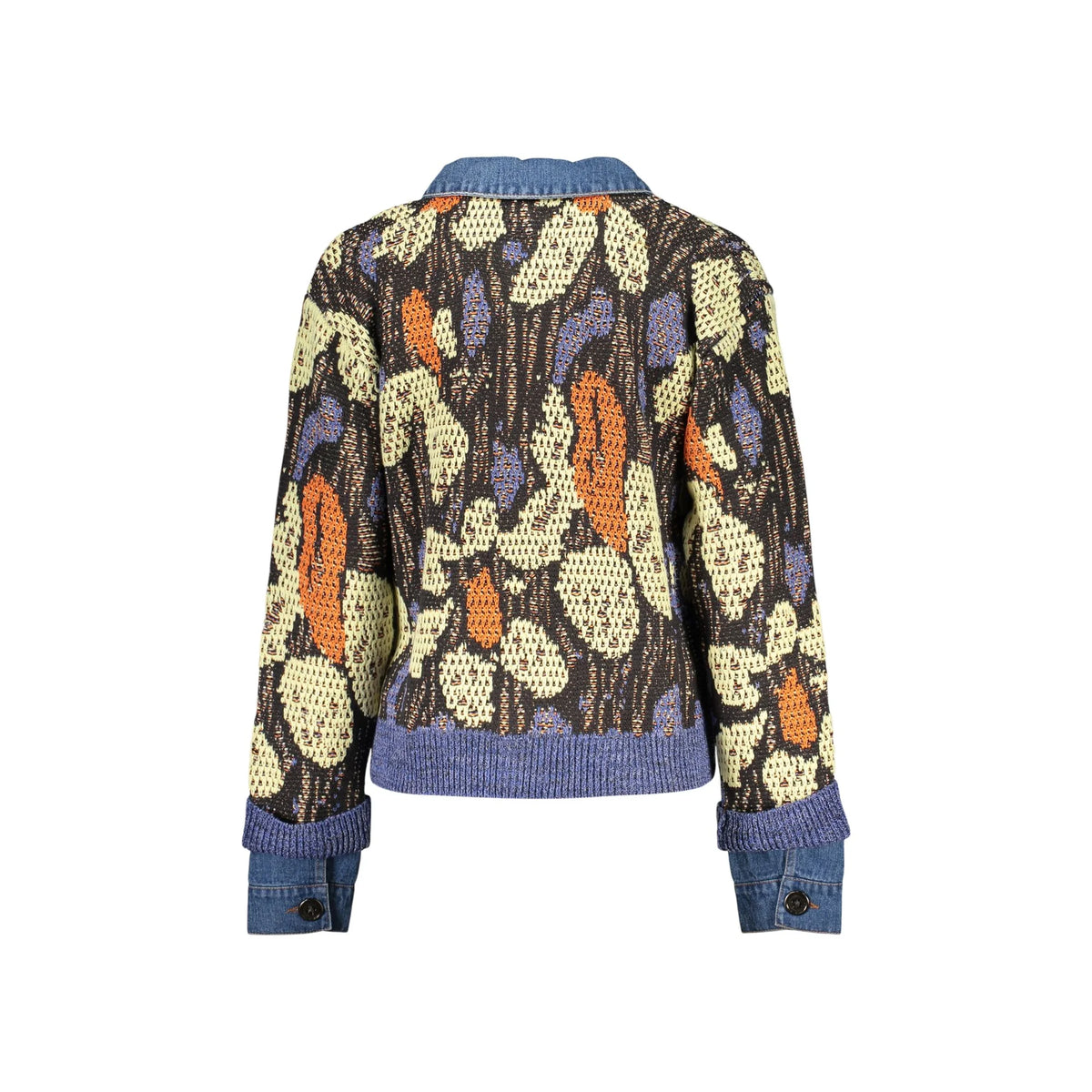 DESIGUAL CARDIGAN DONNA BLU