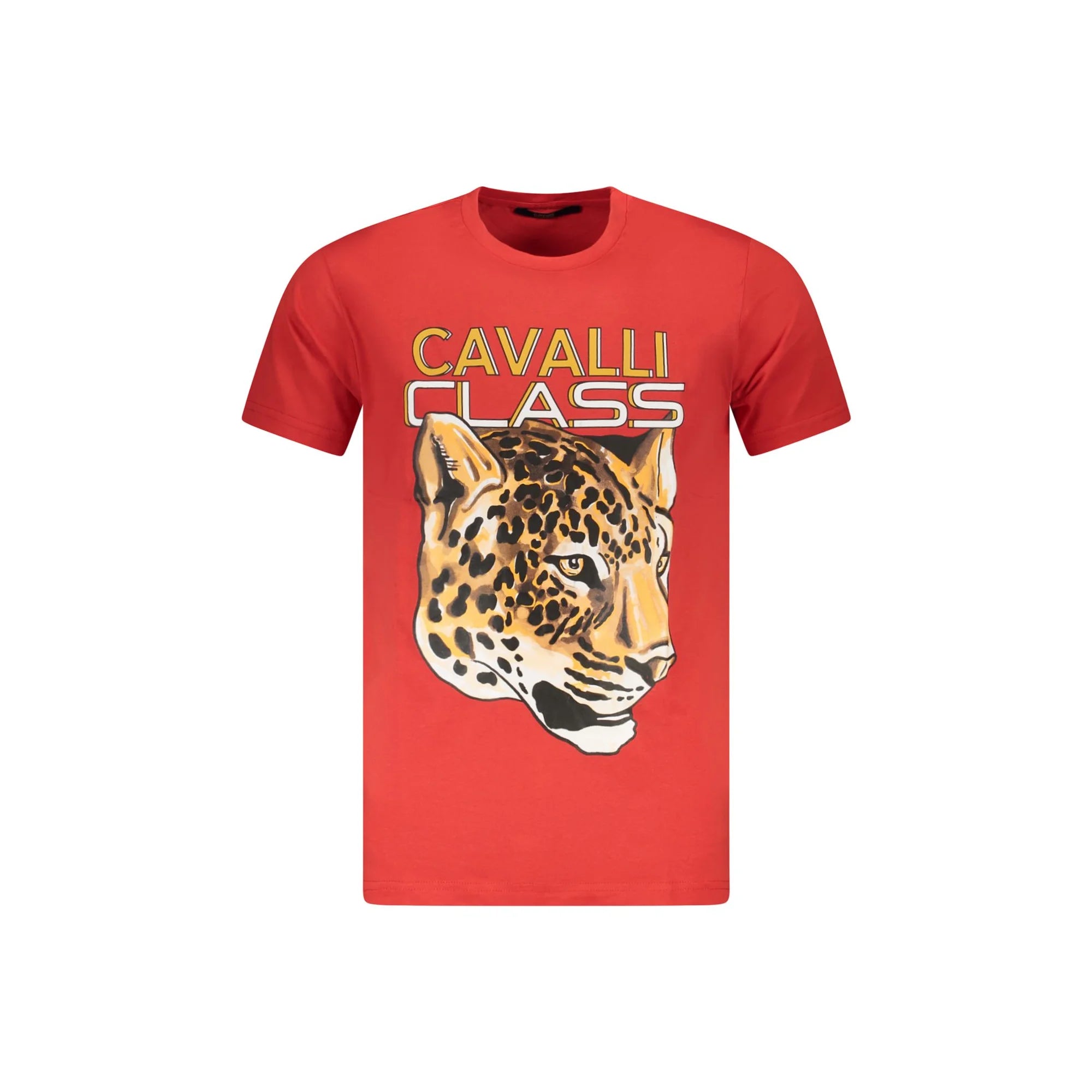Cavalli Class T-Shirt Maniche Corte Uomo Rossa Stampa Rosso - foto prodotto