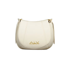 Alv By Alviero Martini Borsa a Tracolla Donna Bianca Zip