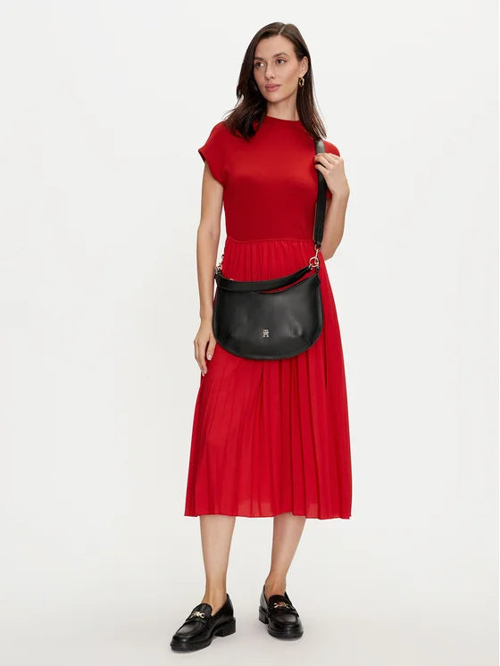 tommy hilfiger borsetta chic shoulder bag aw0aw16687 nero 8720636865331 - immagine 2