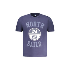 North Sails T-Shirt Maniche Corte Uomo Blu Stampa Logo