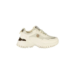 LAURA BIAGIOTTI Sneakers Donna Beige con Lacci e Dettagli Logo