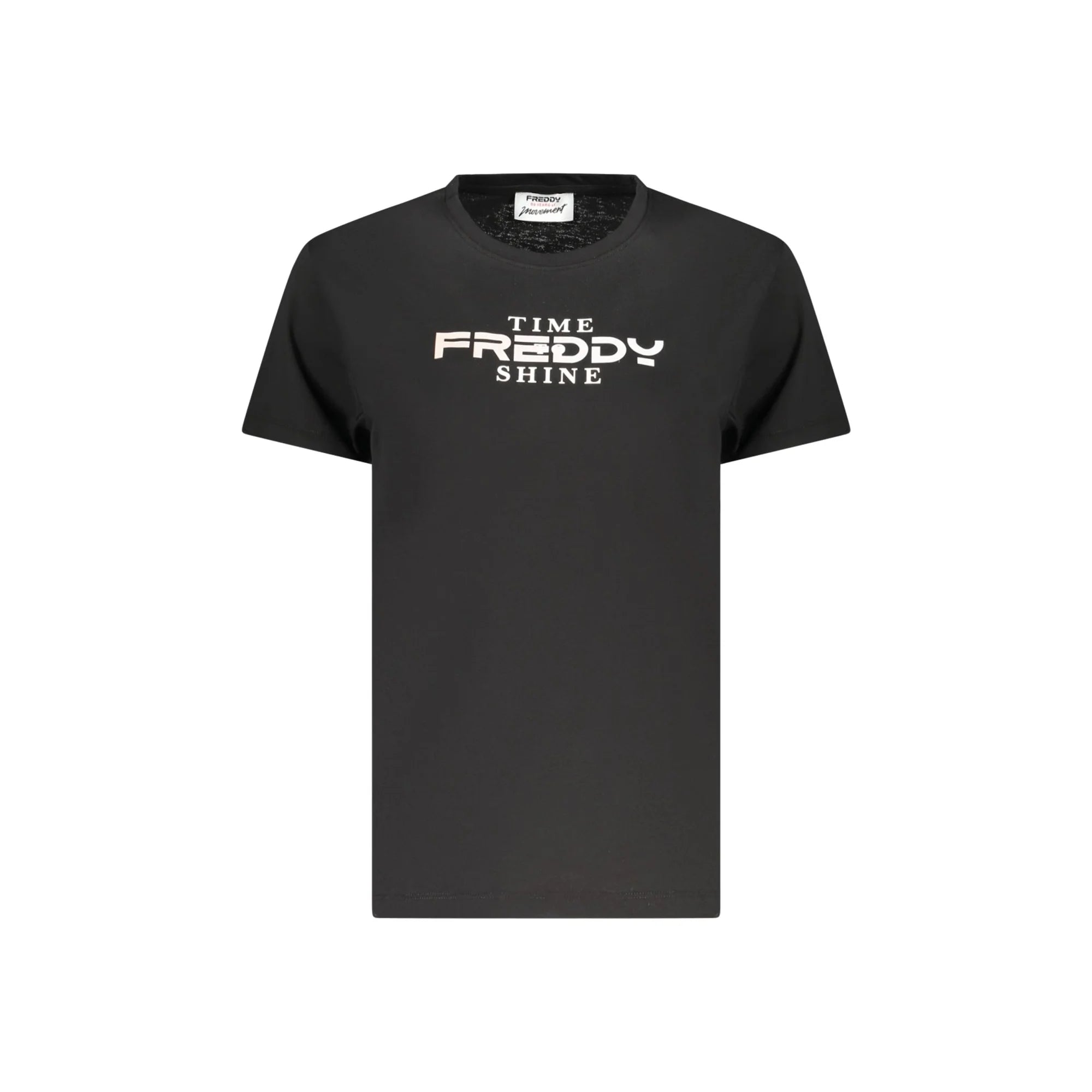 FREDDY T-SHIRT MANICHE CORTE DONNA NERO