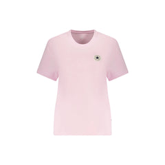 Converse T-Shirt Maniche Corte Donna Rosa Logo