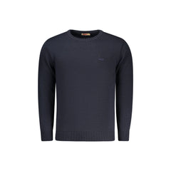 Rifle Maglione Uomo Blu Ricamo