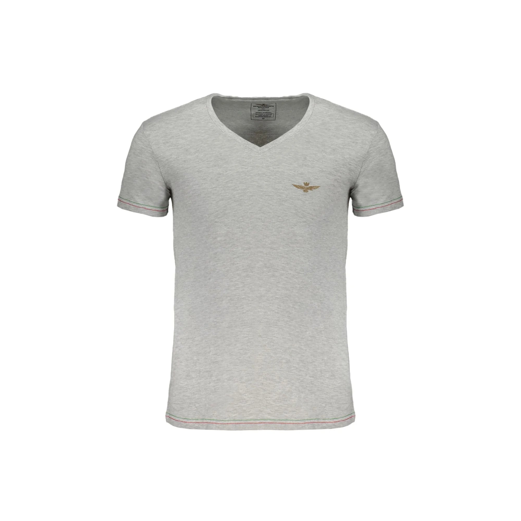 AERONAUTICA MILITARE T-SHIRT MANICHE CORTE UOMO GRIGIO