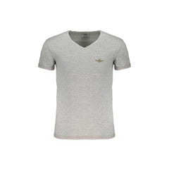 Aeronautica Militare T-Shirt Maniche Corte Uomo Grigia Stampa