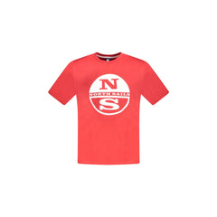 North Sails T-Shirt Maniche Corte Uomo Rossa Stampa
