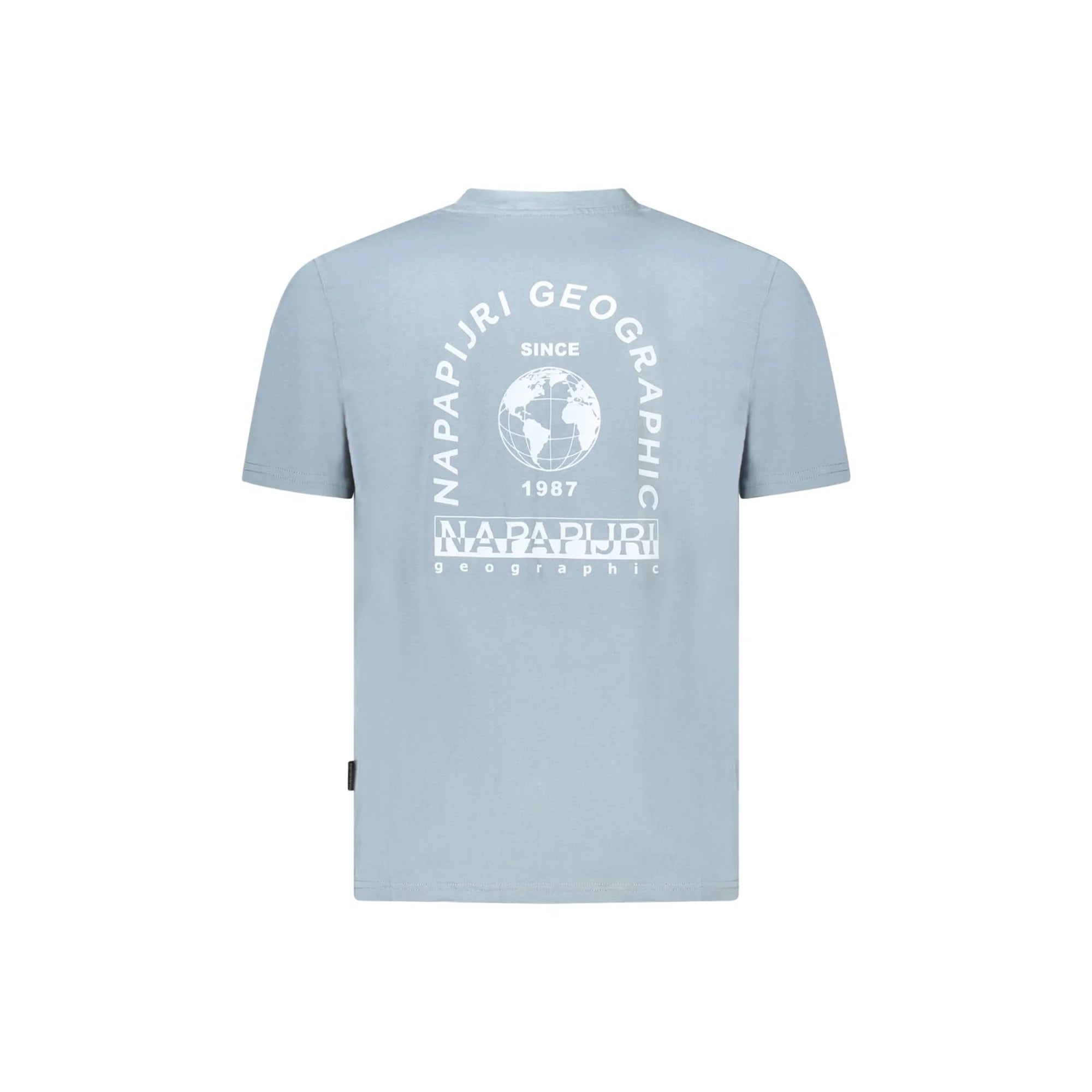 Napapijri T-Shirt Maniche Corte Uomo Grigia Stampa Logo grigio - vista 2