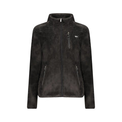 Norway 1963 Sweat Femme Noir avec Fermeture Éclair Peluche Application Logo