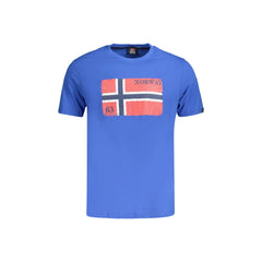 Norway 1963 T-Shirt Maniche Corte Uomo Blu Stampa