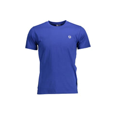 Sergio Tacchini T-Shirt Μανίκια Κοντά Ανδρική Μπλε Ράψιμο
