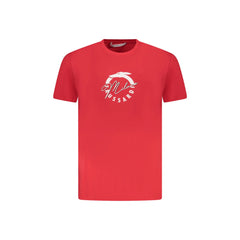 Trussardi T-Shirt Kurzarm Herren Rot Logo Druck
