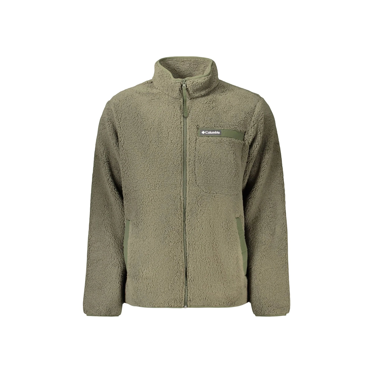 COLUMBIA FELPA CON ZIP UOMO VERDE