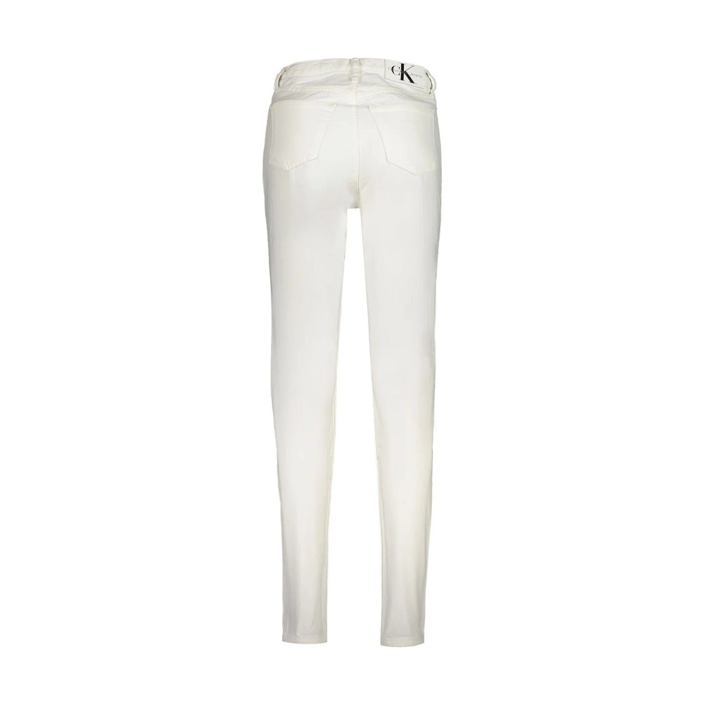 Calvin Klein Jeans Donna Bianco Logo - vista 2