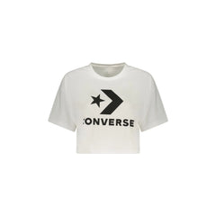 Converse T-Shirt Manga Curta Mulher Branca Estampa