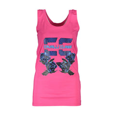 Cavalli Class Débardeur Femme Rose Imprimé