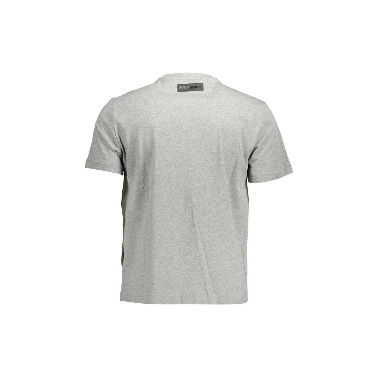 PLEIN SPORT T-Shirt Maniche Corte Uomo Grigia Logo grigio - vista 2