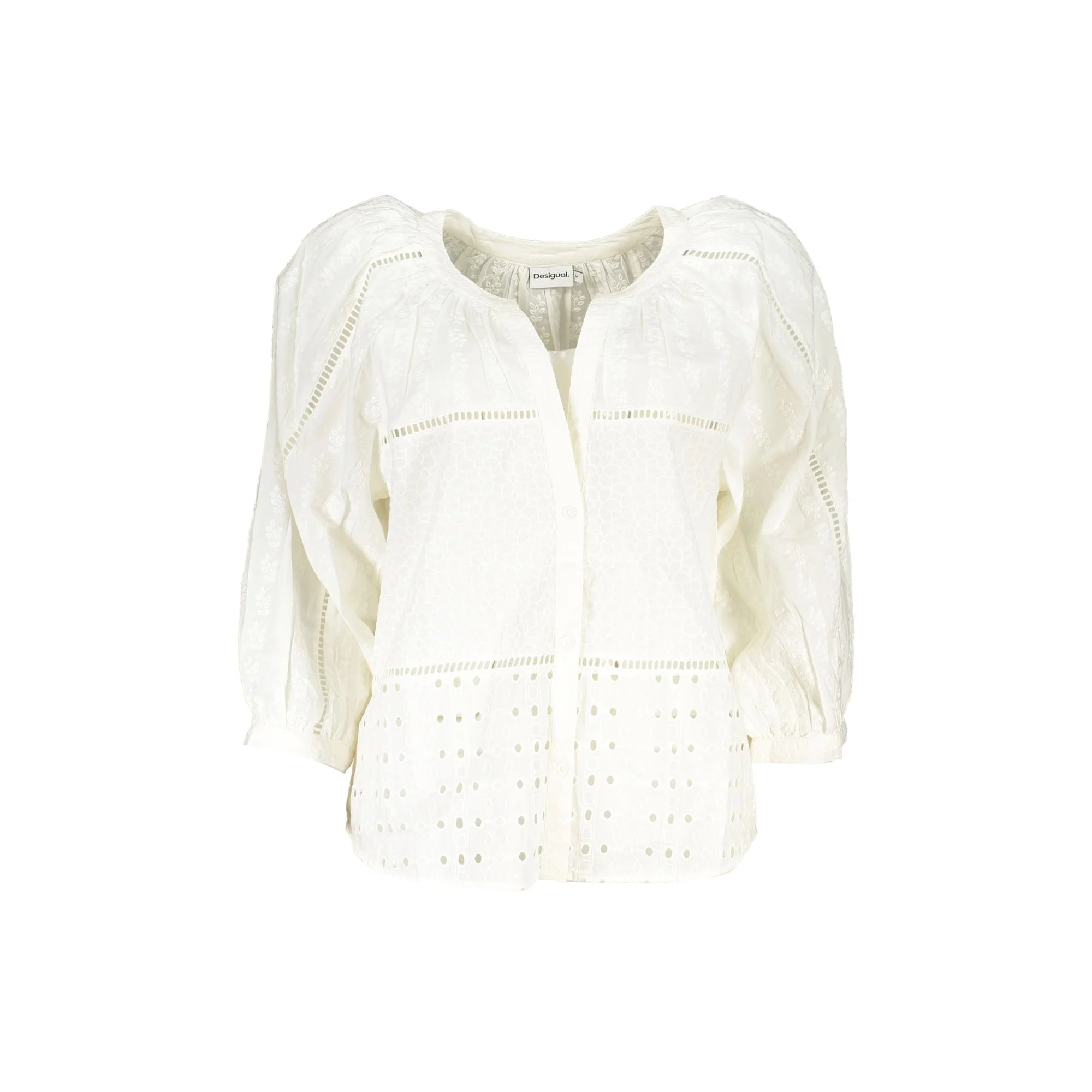 DESIGUAL CAMICIA MANICHE LUNGHE DONNA BIANCO