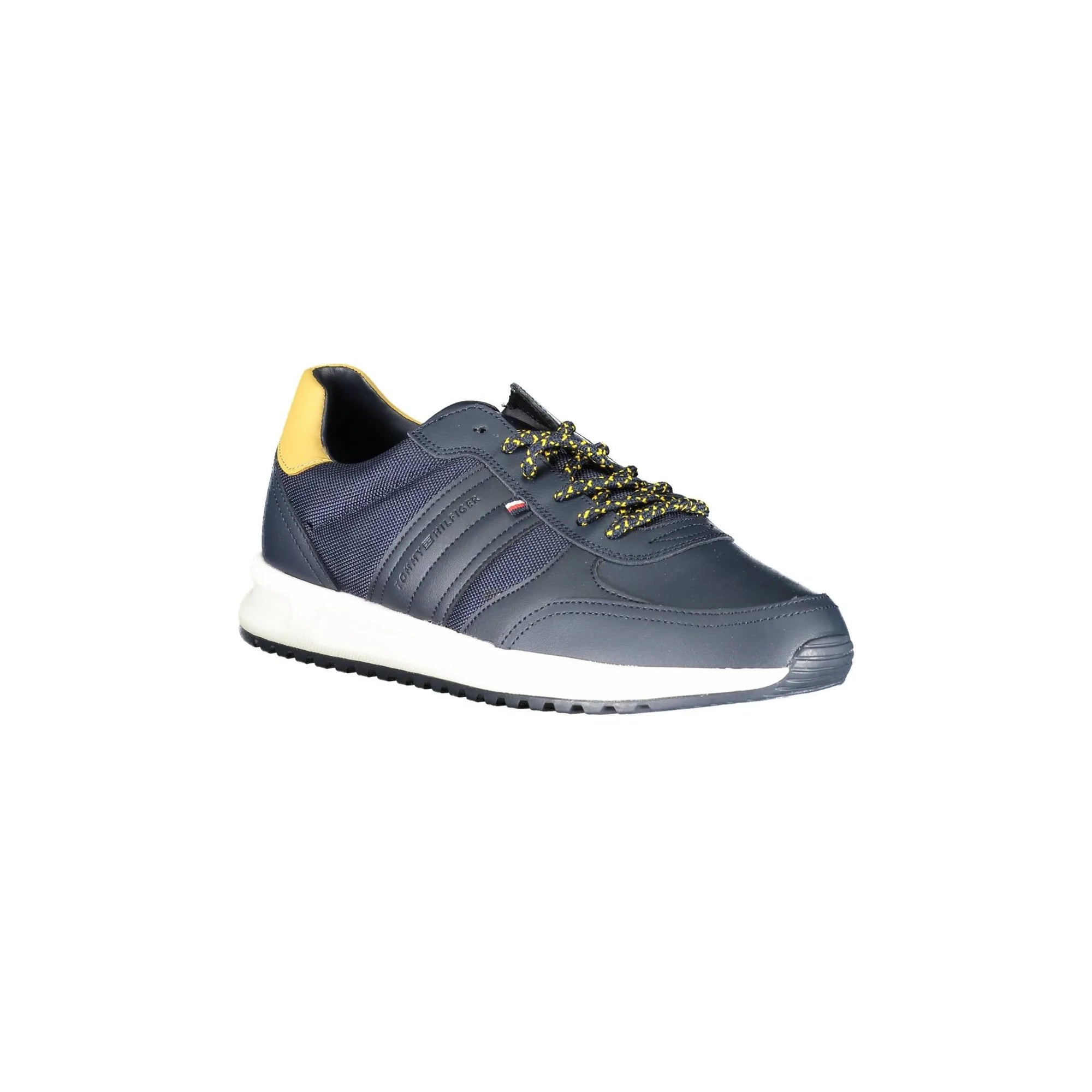TOMMY HILFIGER Scarpe Sneakers Uomo Blu con Lacci e Logo - vista 2