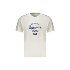 Pepe Jeans T-Shirt Maniche Corte Uomo Bianca Stampa