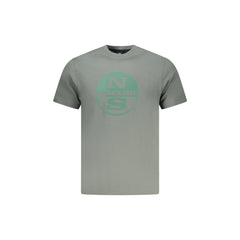 North Sails T-Shirt Maniche Corte Uomo Verde Stampa Logo