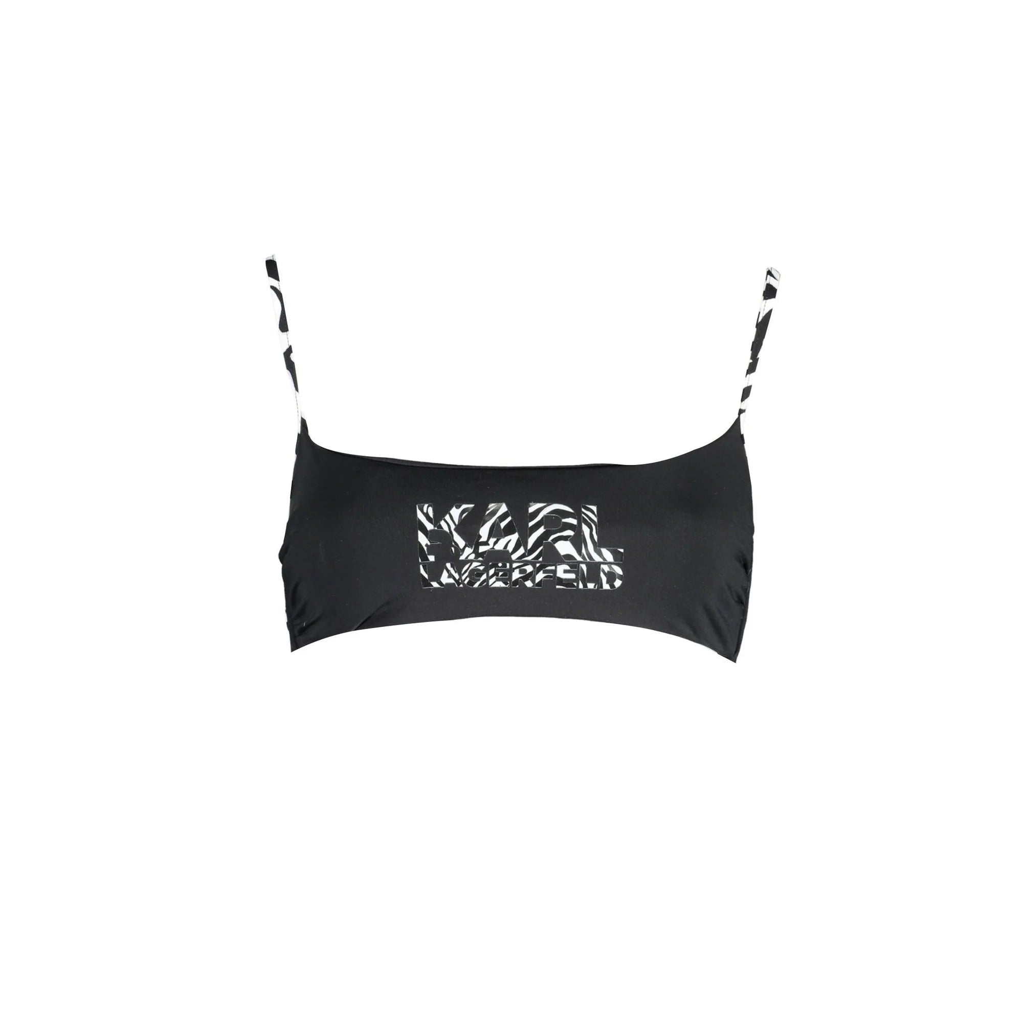 KARL LAGERFELD BEACHWEAR COSTUME PARTE SOPRA DONNA NERO