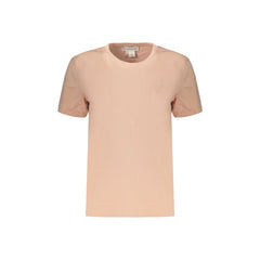 Calvin Klein T-Shirt Manga Curta Mulher Rosa Bordado