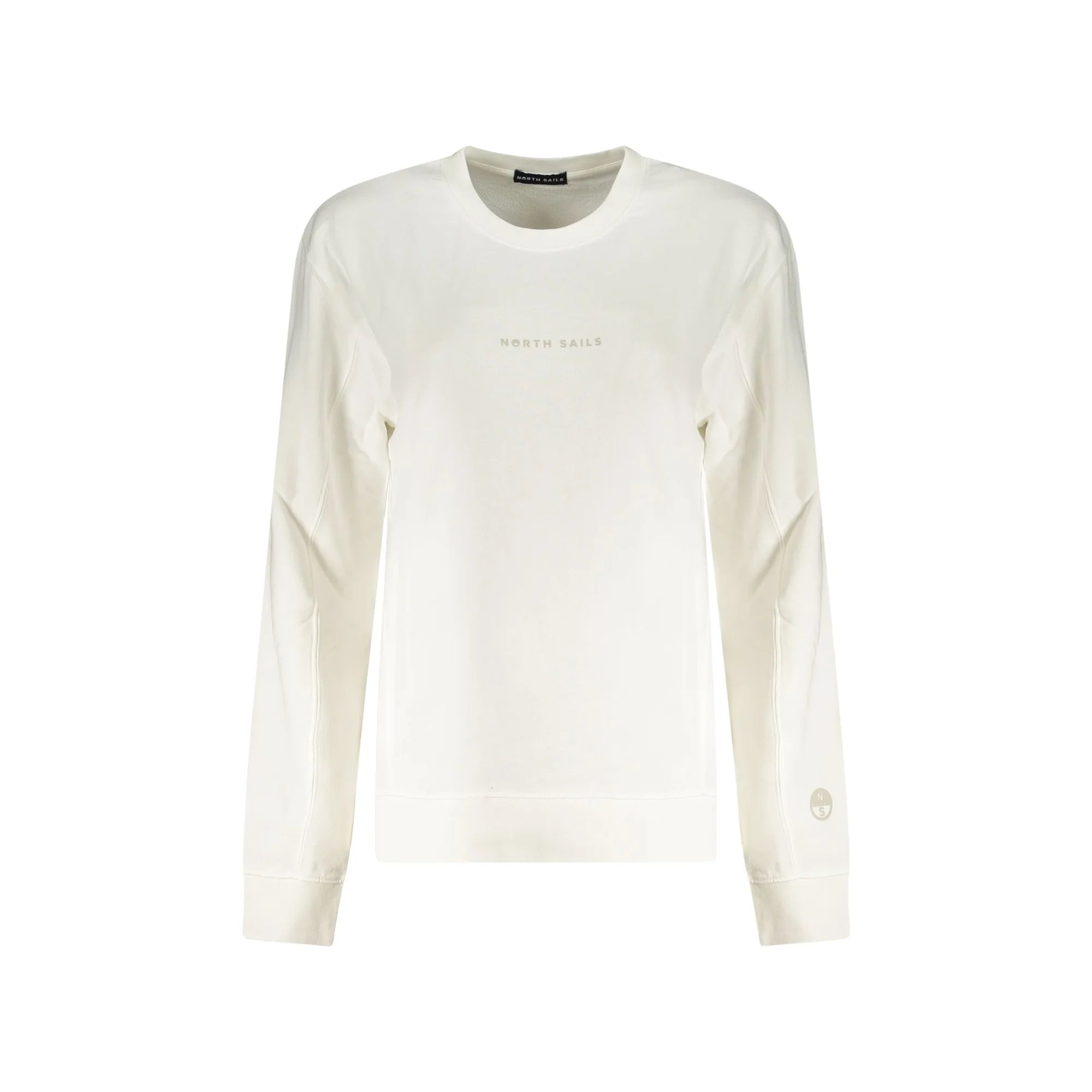 North Sails Felpa Maniche Lunghe Donna Bianca Stampa in Rilievo Felpe Bianco - foto prodotto