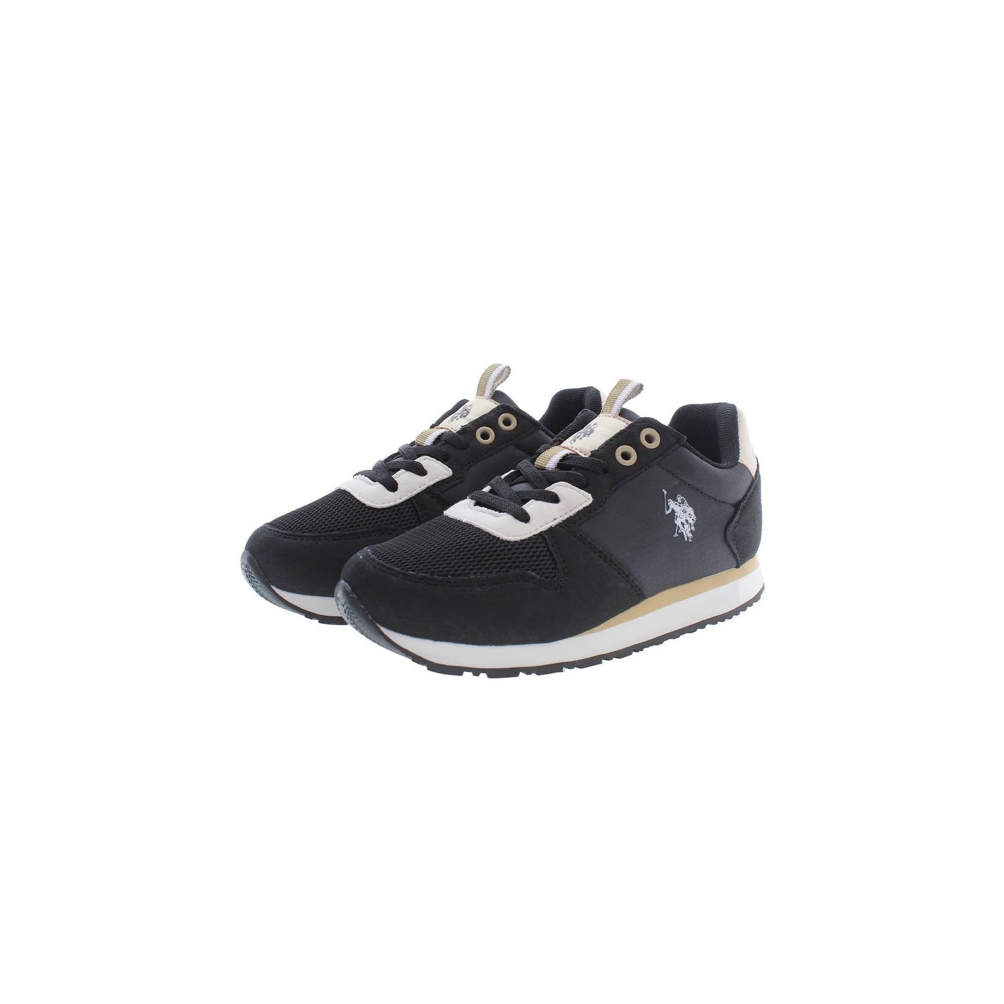 U.S. Polo Best Price Sneakers Bambino Nero Dettagli a Contrasto - vista 3