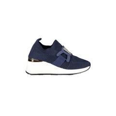 LAURA BIAGIOTTI Sneaker Damen Blau Elastisch mit Plateau 6 cm