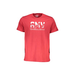 Gian Marco Venturi T-Shirt Maniche Corte Uomo Rossa Stampa
