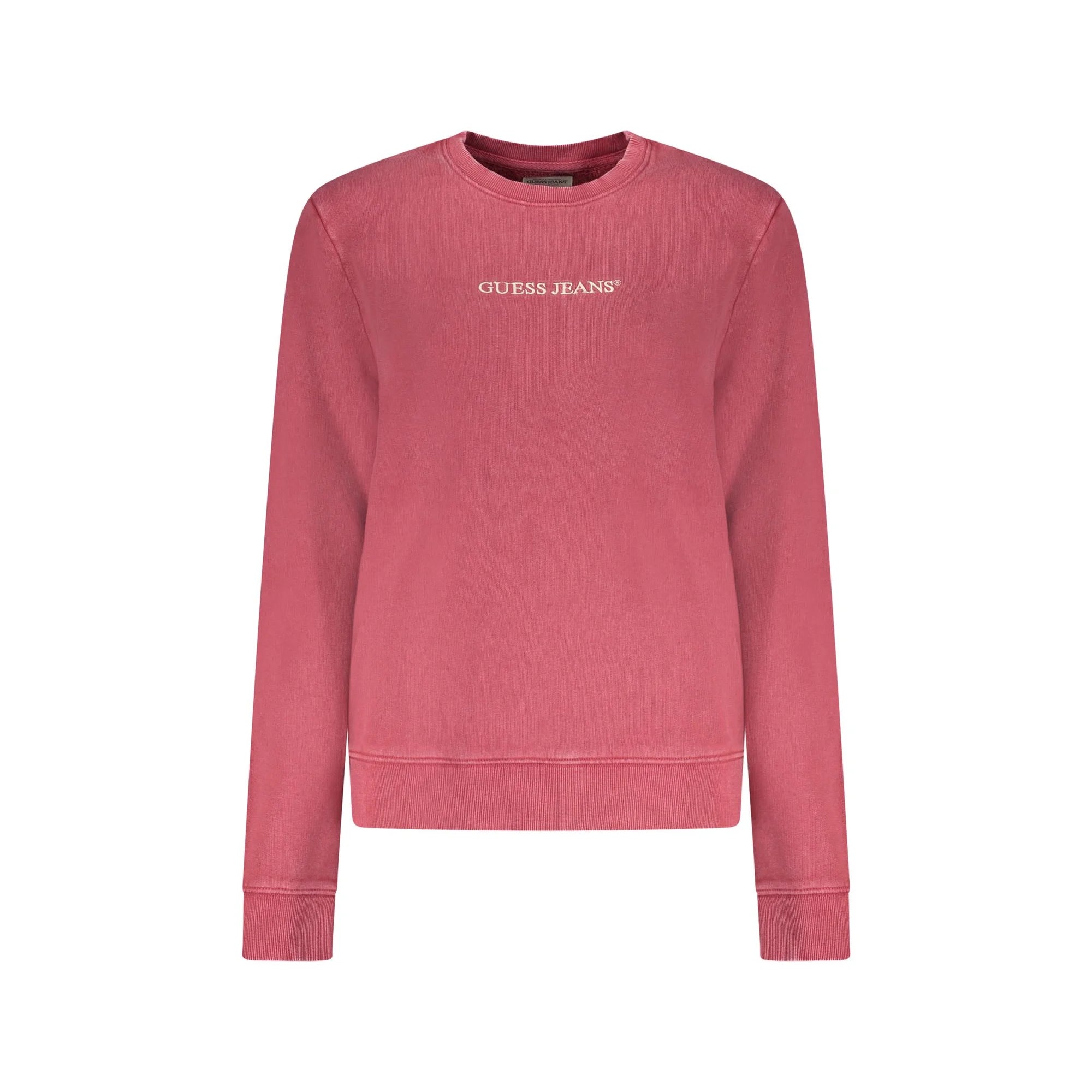 GUESS JEANS FELPA SENZA ZIP DONNA ROSSO