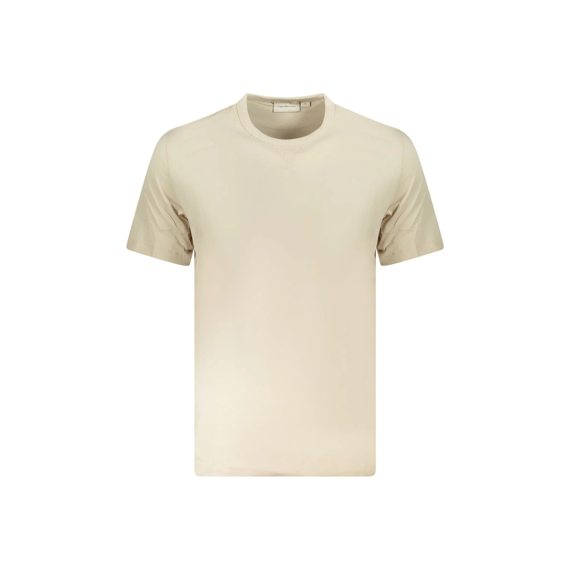 CALVIN KLEIN T-SHIRT MANICHE CORTE UOMO BEIGE