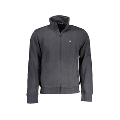 Napapijri Sudadera de Manga Larga Hombre Negra Cremallera Bordado