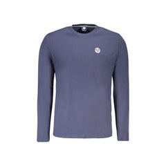 North Sails camiseta hombre azul de manga larga cuello redondo