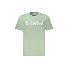 Timberland T-Shirt Maniche Corte Uomo Verde Stampa Logo