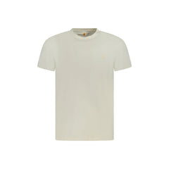 Timberland T-Shirt Maniche Corte Uomo Beige Ricamo Logo