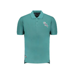 Gian Marco Venturi Polo Maniche Corte Uomo Verde Ricamo